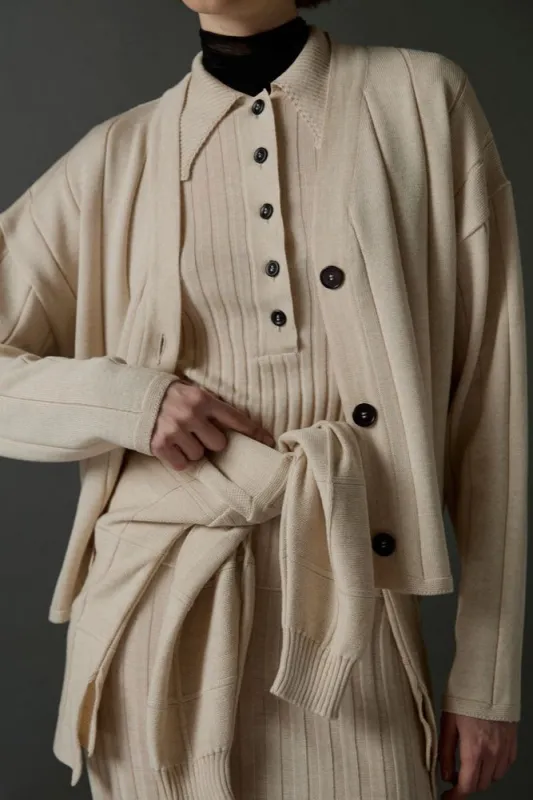 Callum Cardigan - Ivory made by Diarte