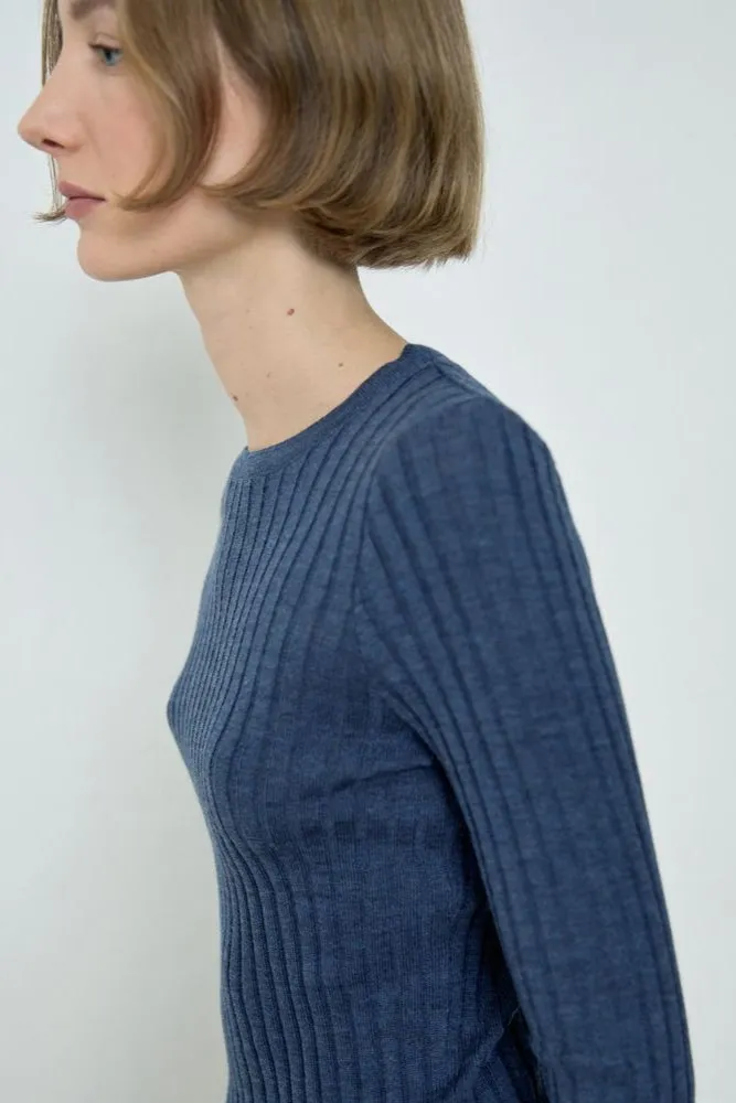Valley Sweater - Blue Melange sold by Jones product image thumbnail 4