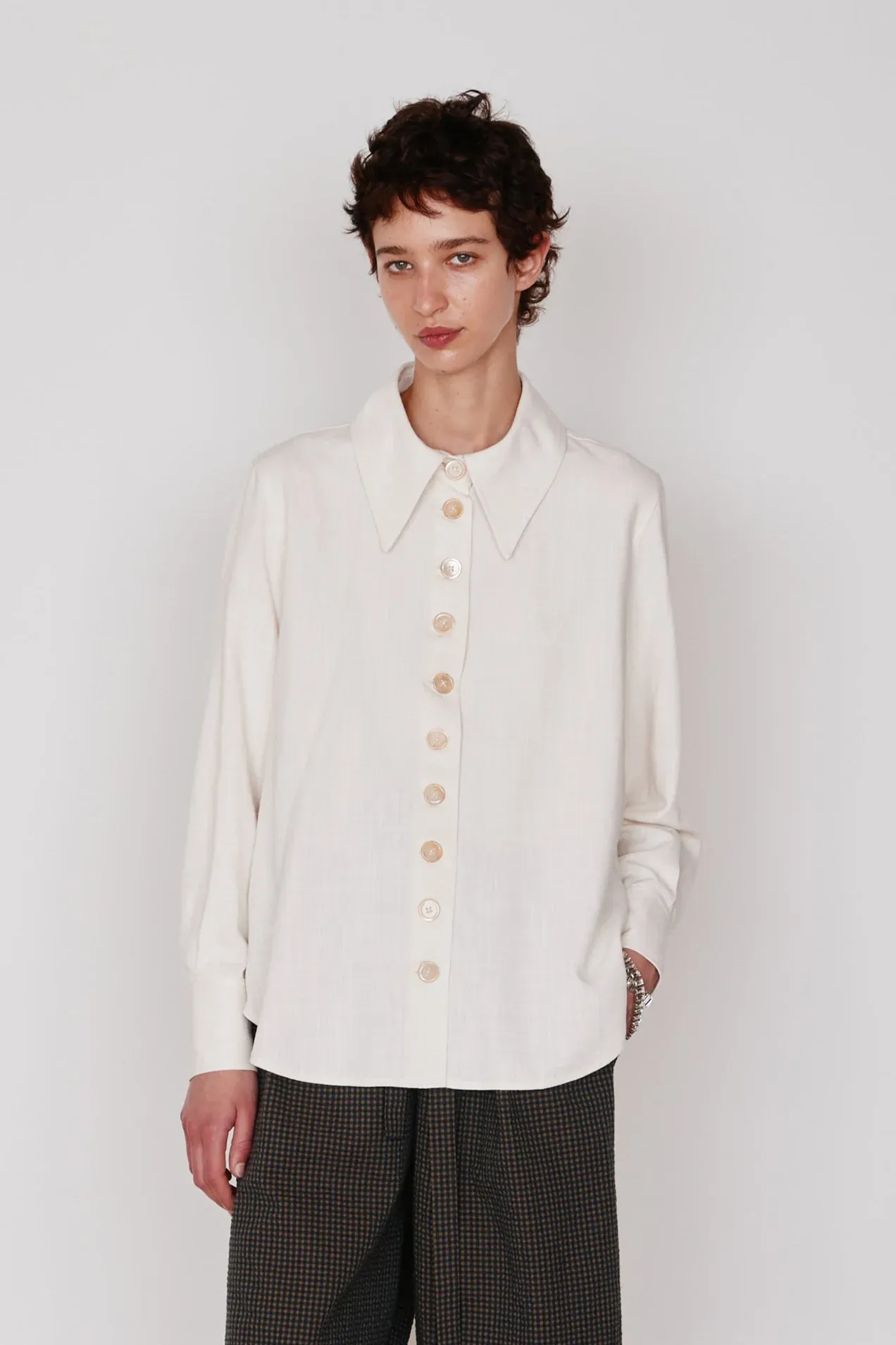 Carissa Shirt - Cream sold by Jones product image thumbnail 5