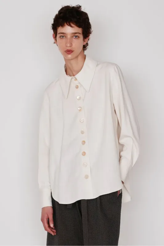Carissa Shirt - Cream made by Caron Callahan