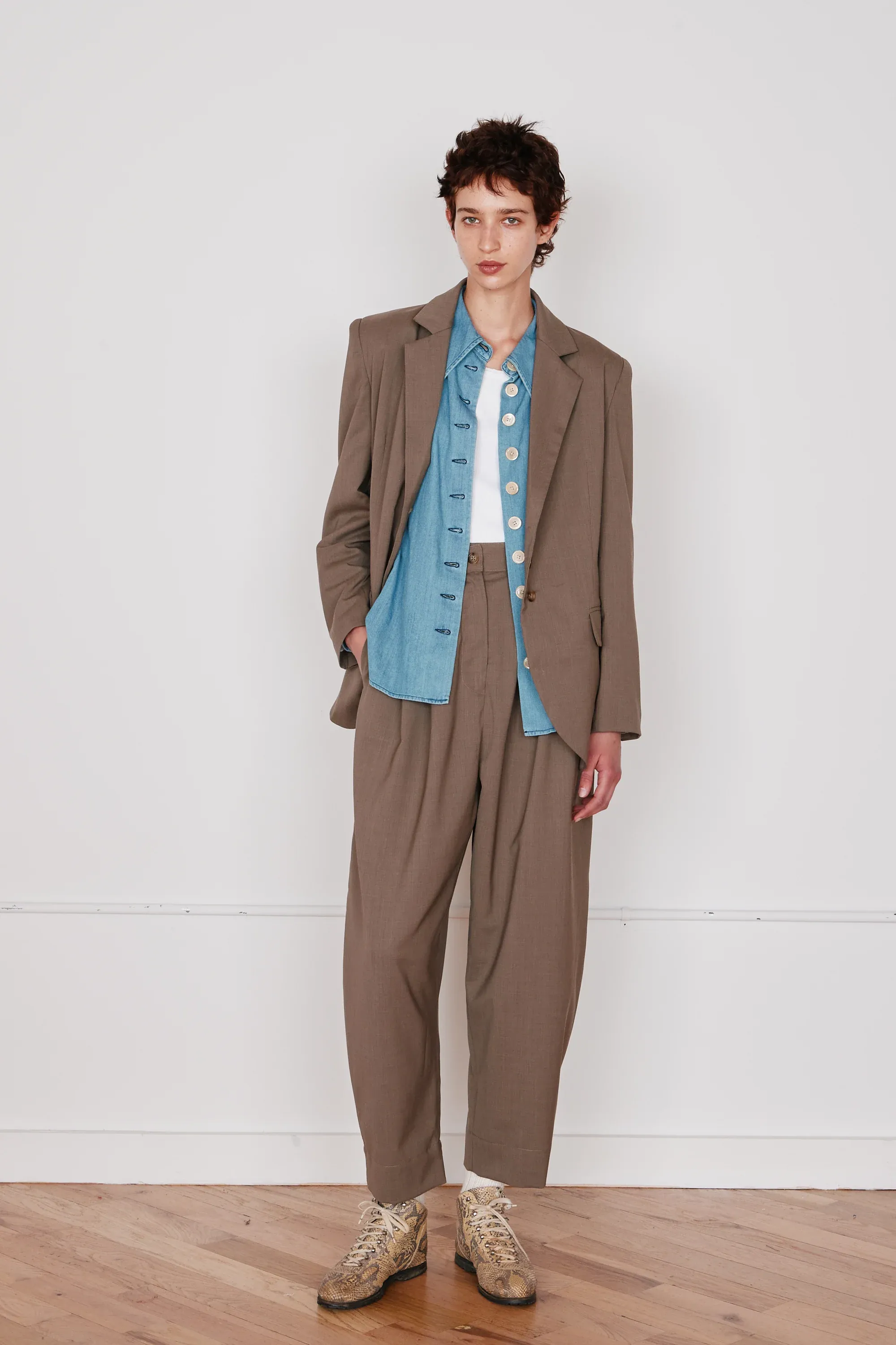 Brandon Pant - Mushroom Wool sold by Jones product image thumbnail 5