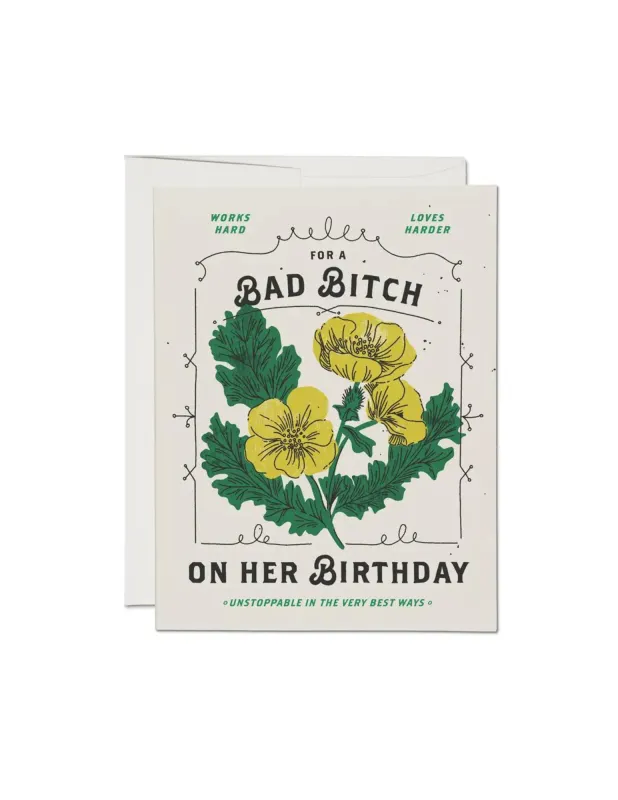 Bad Bitch Birthday Card made by Jones