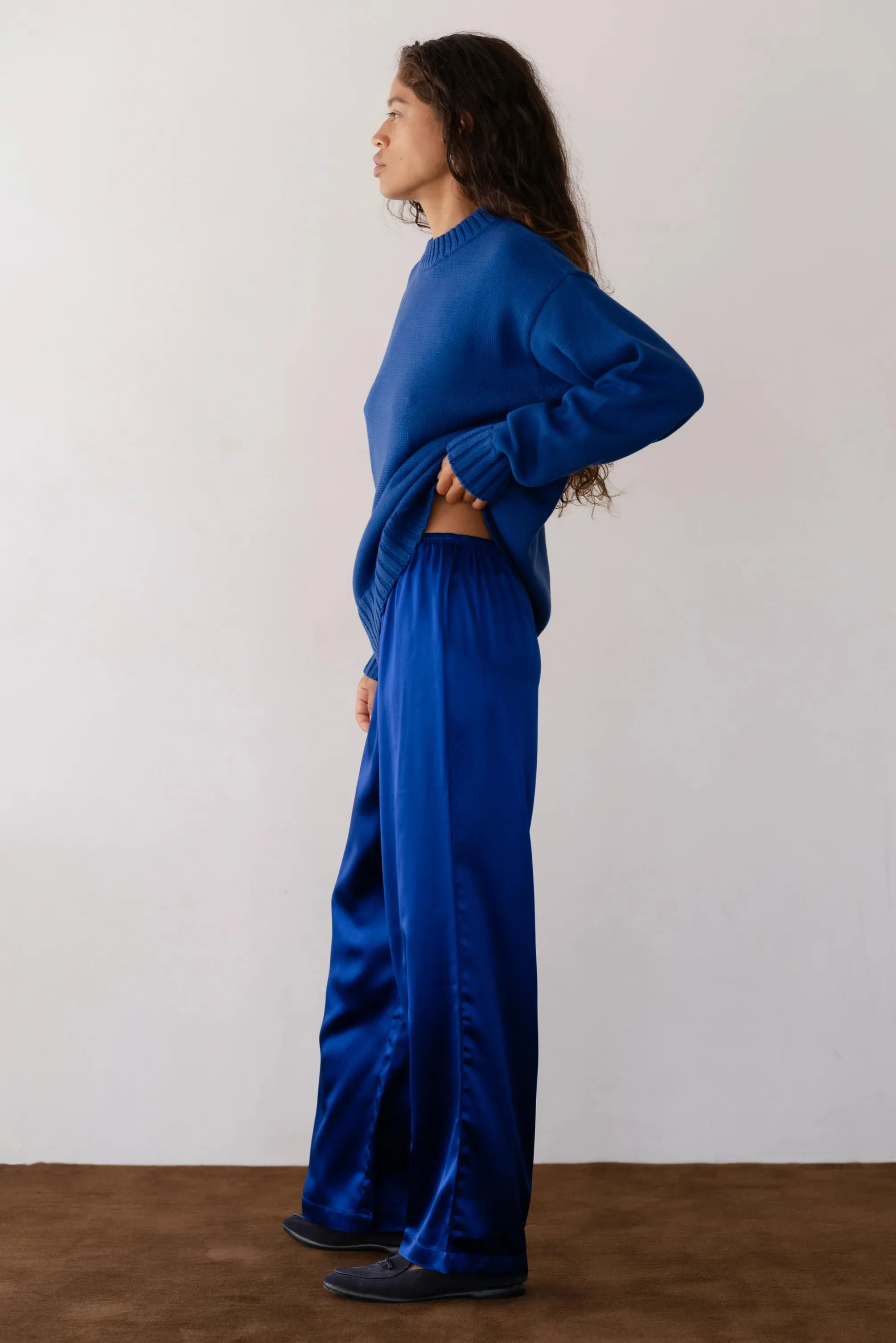 The Silk Simple Pant - Azure sold by Jones product image thumbnail 5