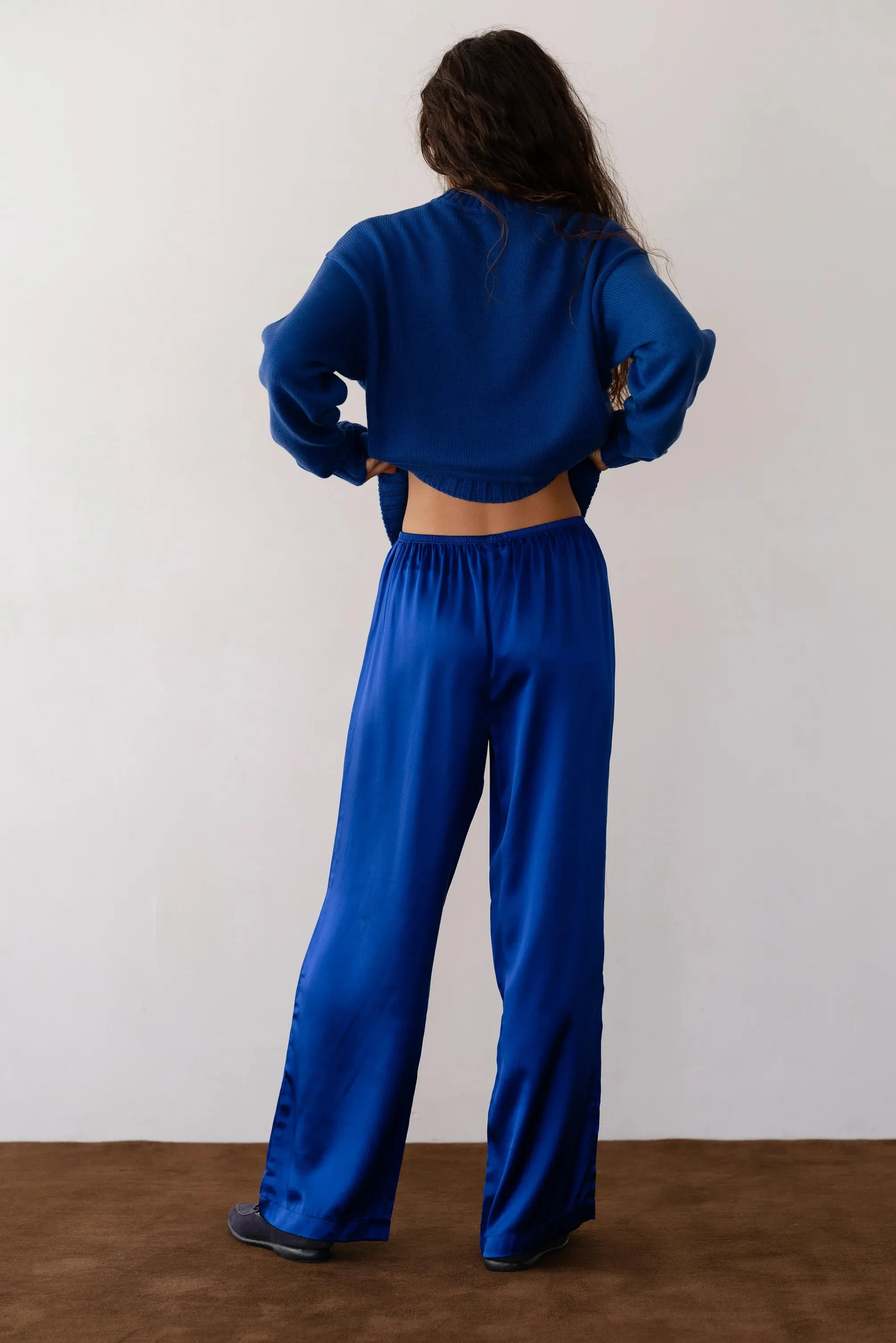 The Silk Simple Pant - Azure sold by Jones product image thumbnail 4