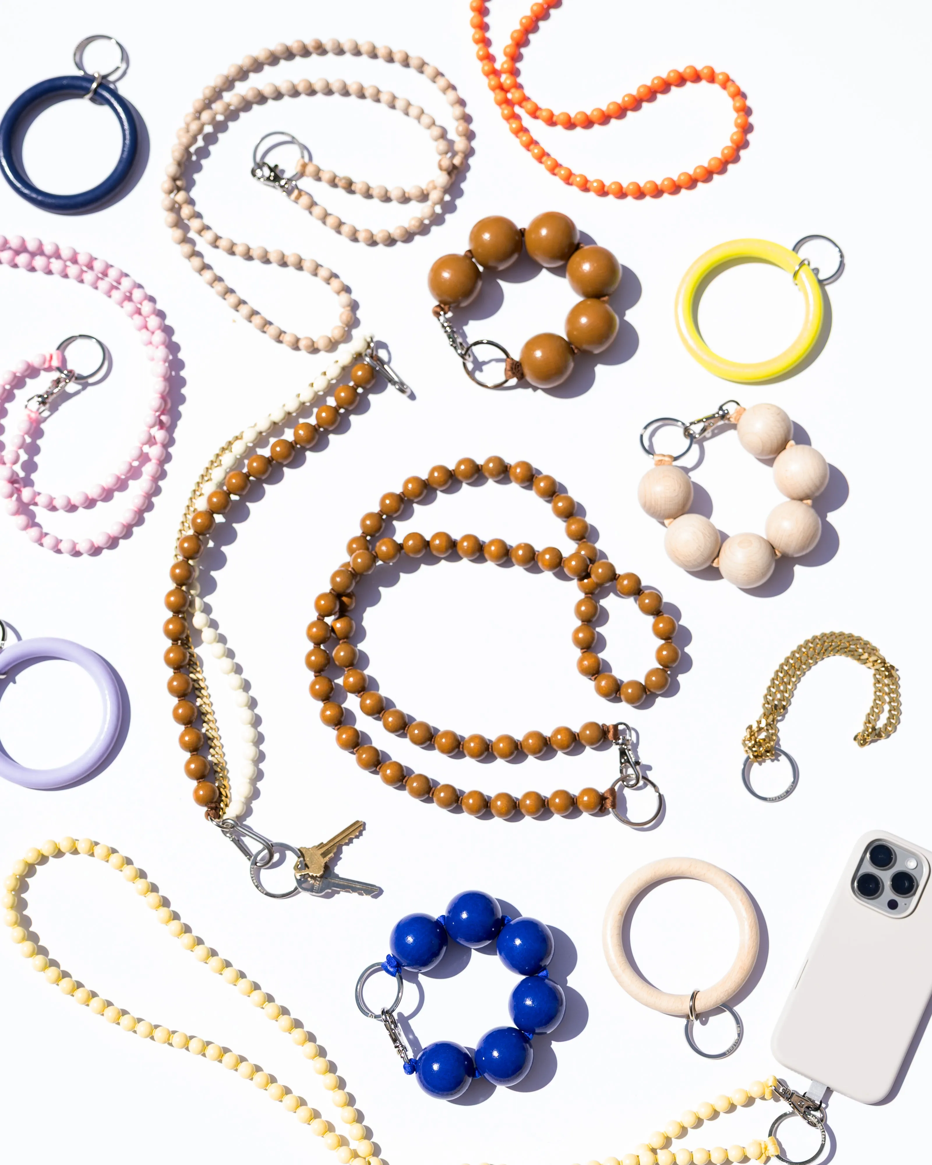 Beaded Keychain - Natural sold by Jones product image thumbnail 2