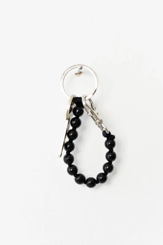 Beaded Keychain - Black made by Ina.seifart