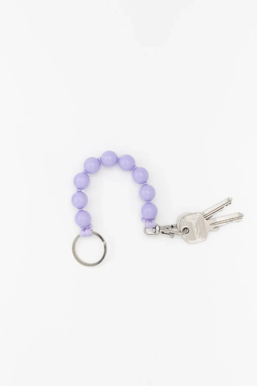 Big Beaded Keychain - Lilac sold by Jones