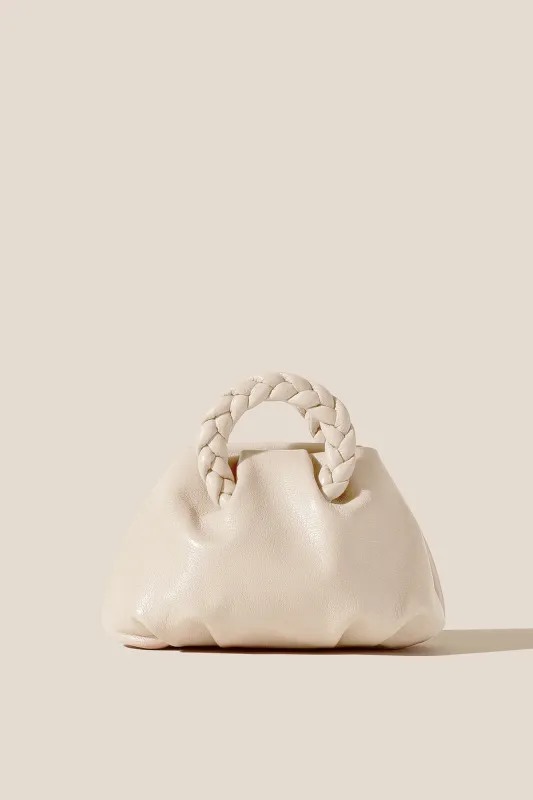 Bombon Handbag - Supple Shiny Cream sold by Jones