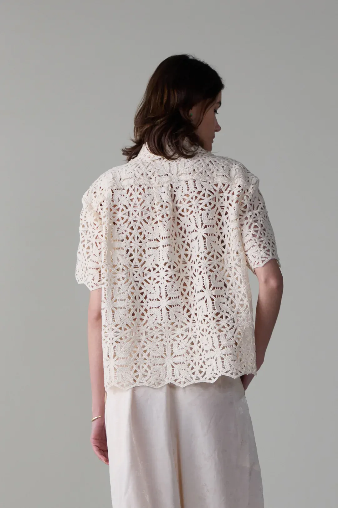 April Shirt - Ivory Cotton Lace sold by Jones product image thumbnail 4