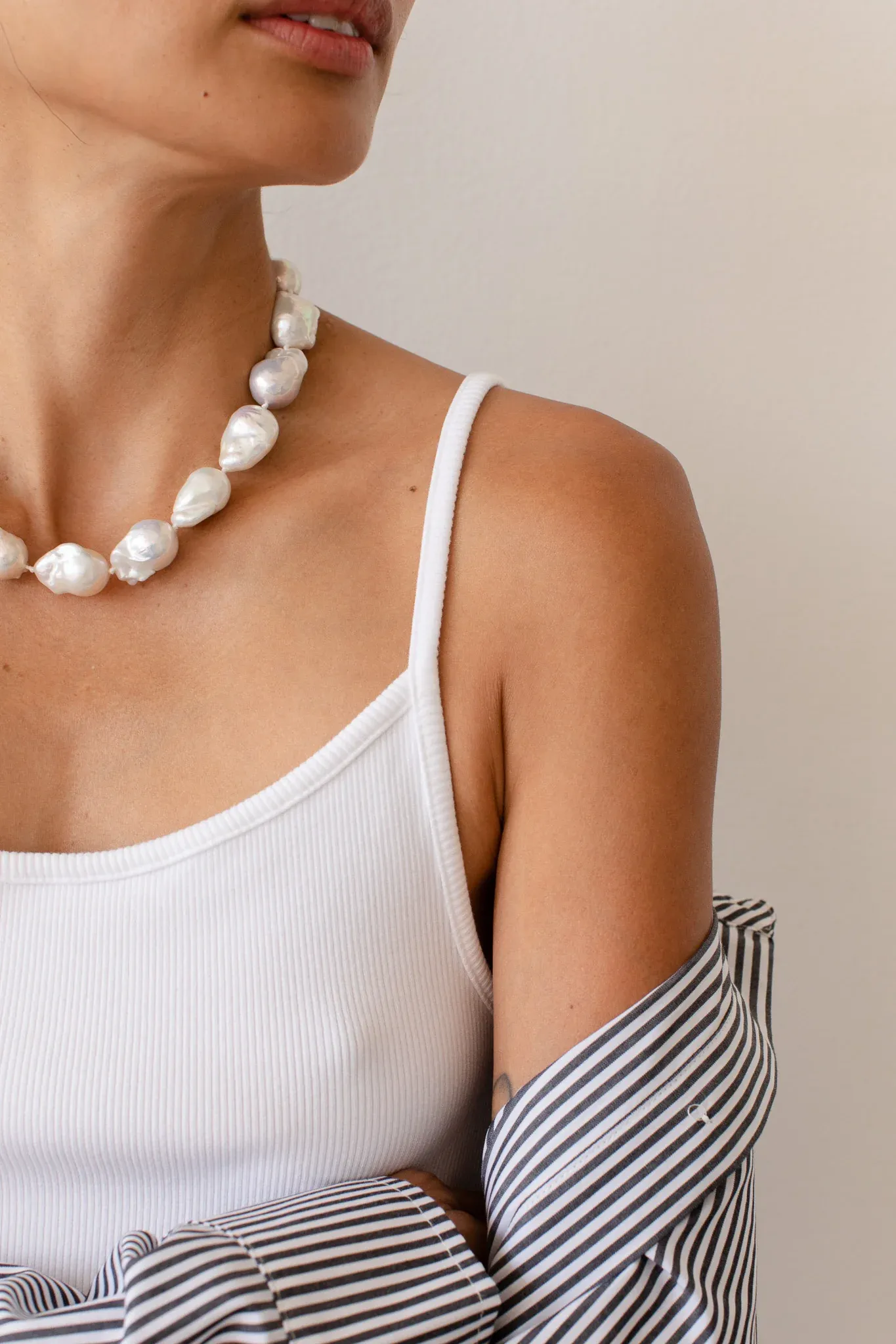 The Rib Spaghetti Tank - Powder sold by Jones product image thumbnail 4