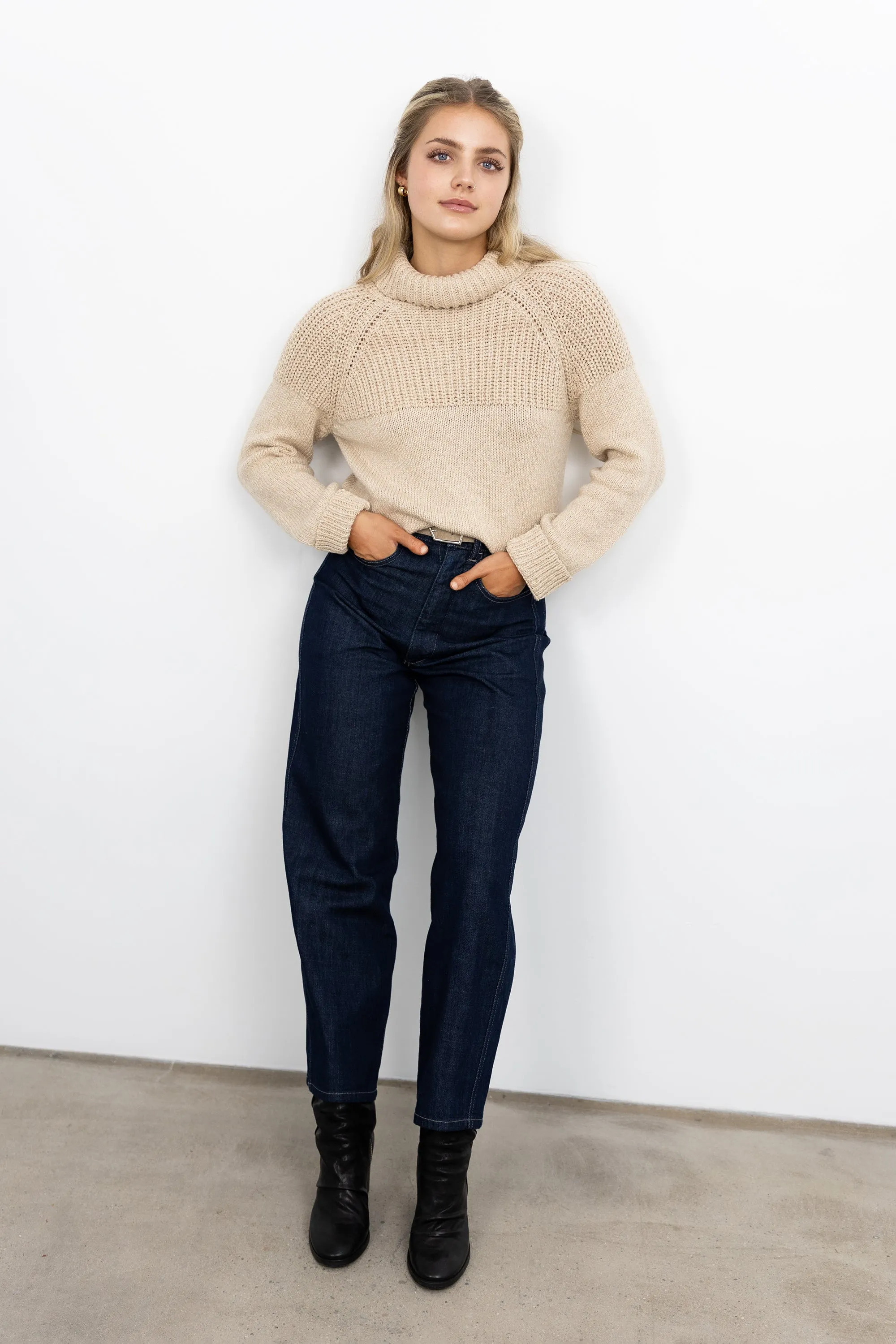 Turtleneck Long Sleeve Sweater - Oat sold by Jones product image thumbnail 2