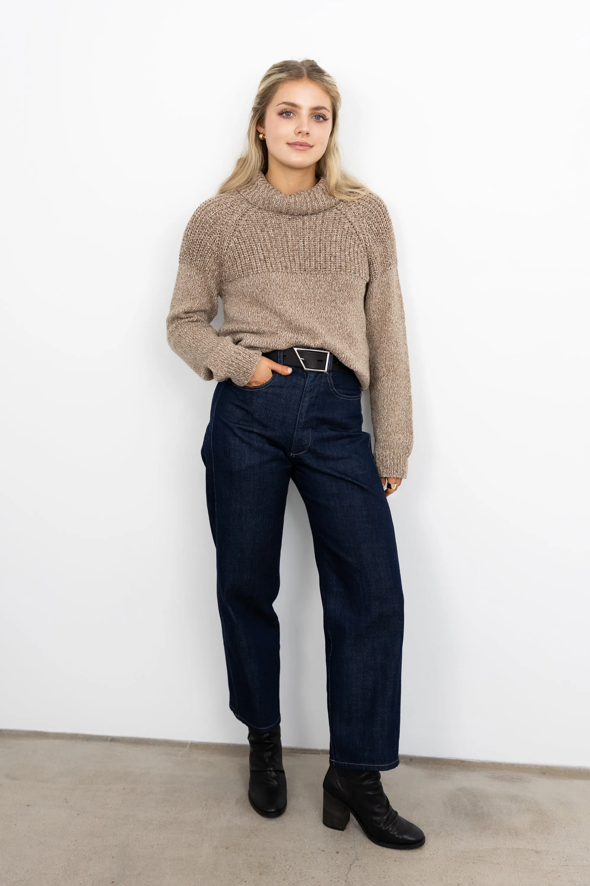Turtleneck Long Sleeve Sweater - Nutmeg sold by Jones product image thumbnail 2