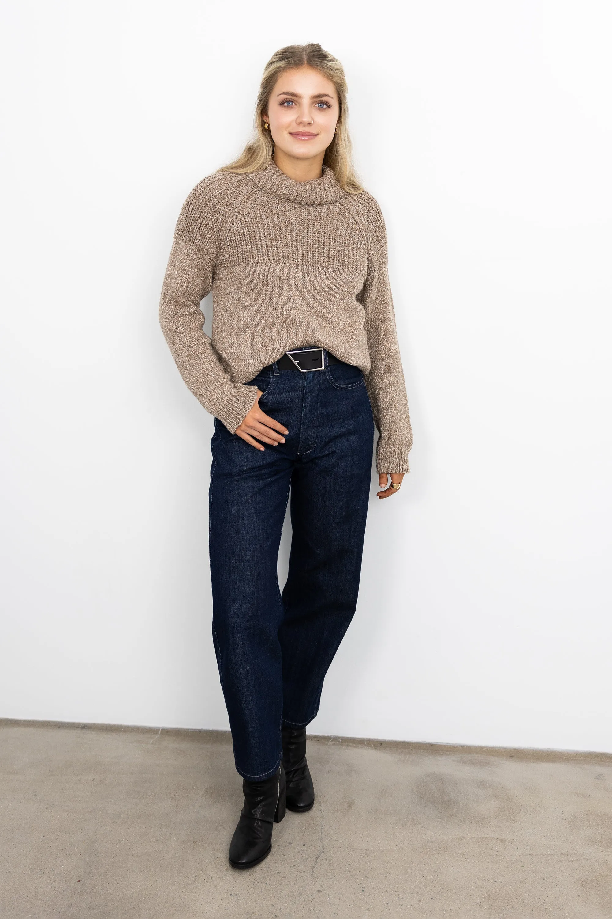 Turtleneck Long Sleeve Sweater - Nutmeg sold by Jones product image thumbnail 3