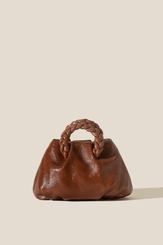 Bombon Handbag - Crinkled Glossy Cocoa sold by Jones