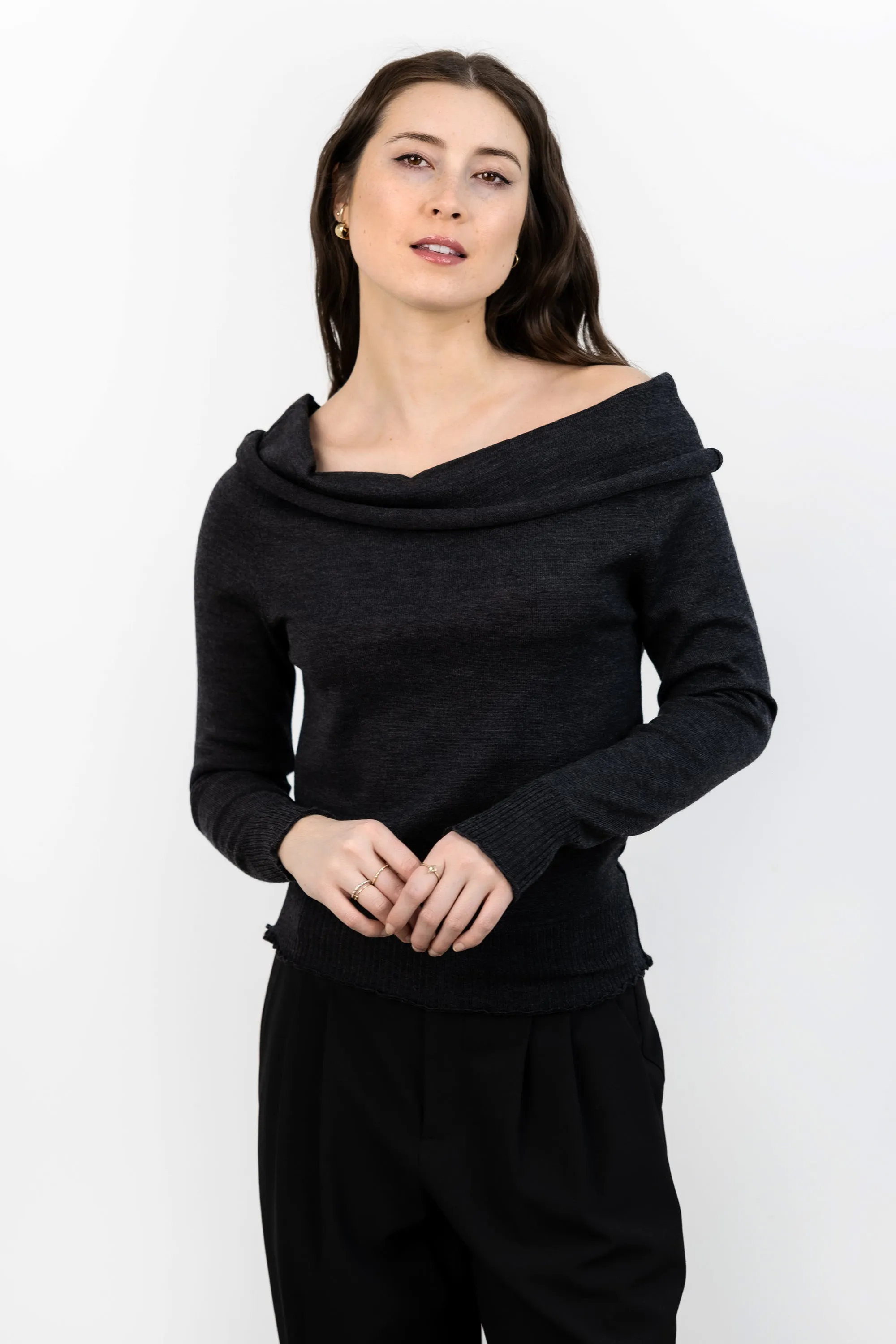 Lumi Sweater - Charcoal sold by Jones product image thumbnail 5