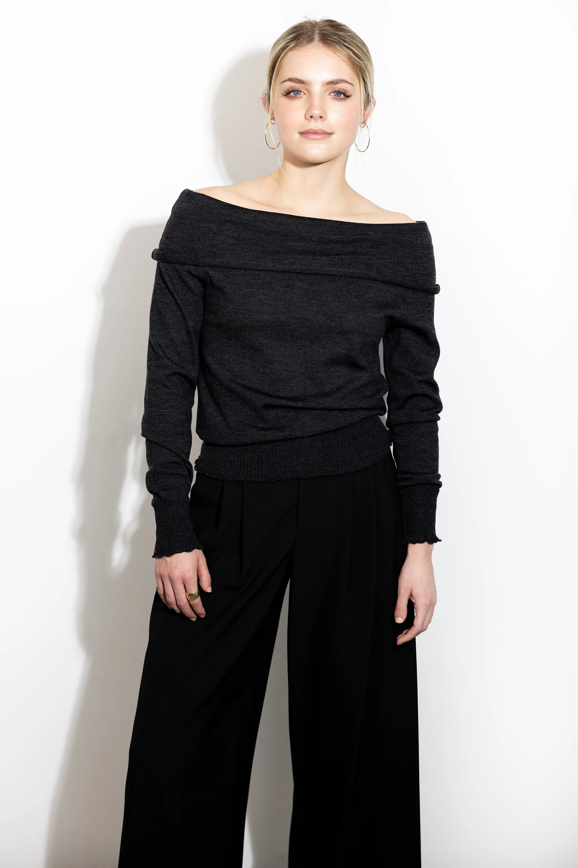 Lumi Sweater - Charcoal sold by Jones product image thumbnail 2