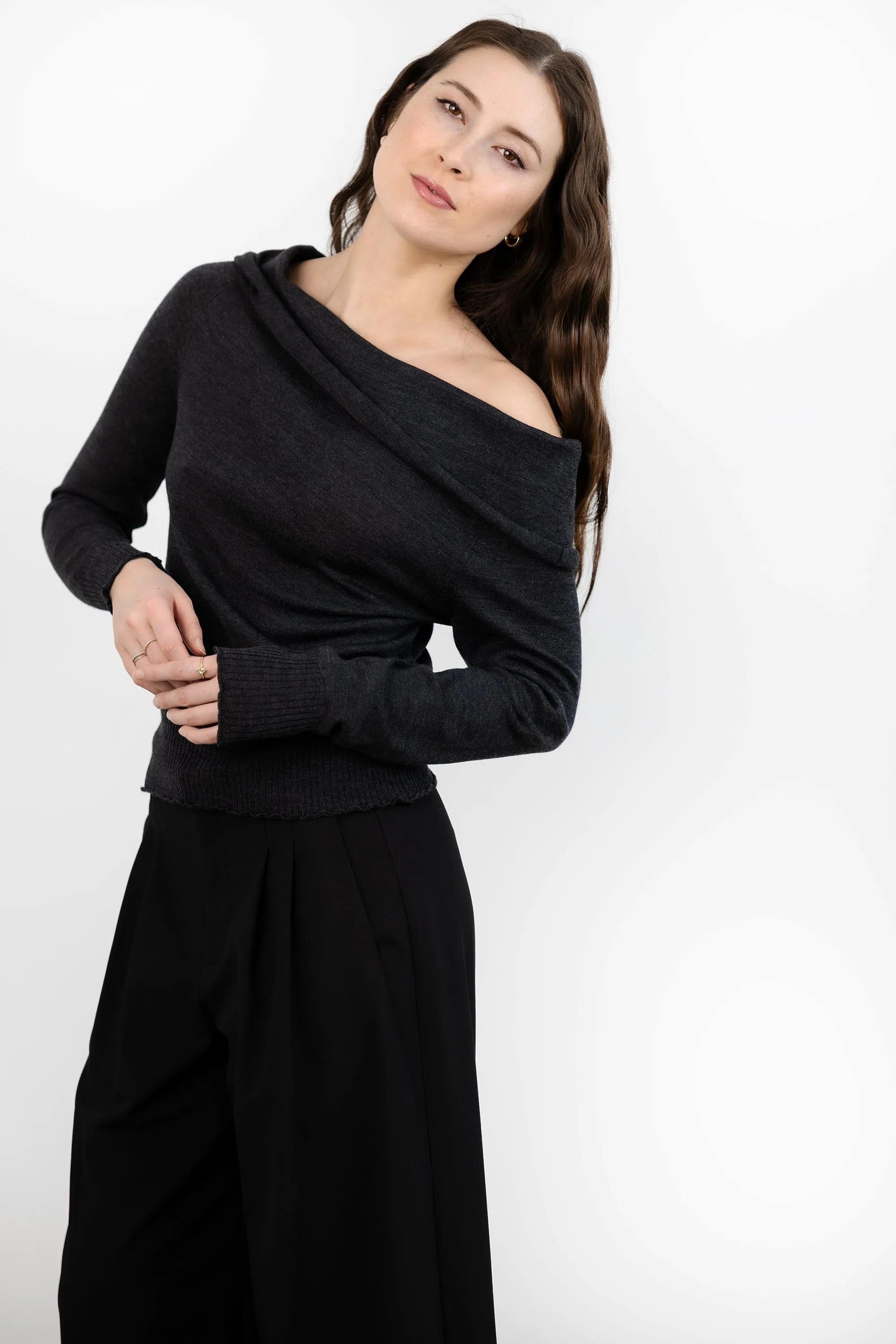 Lumi Sweater - Charcoal sold by Jones product image thumbnail 4