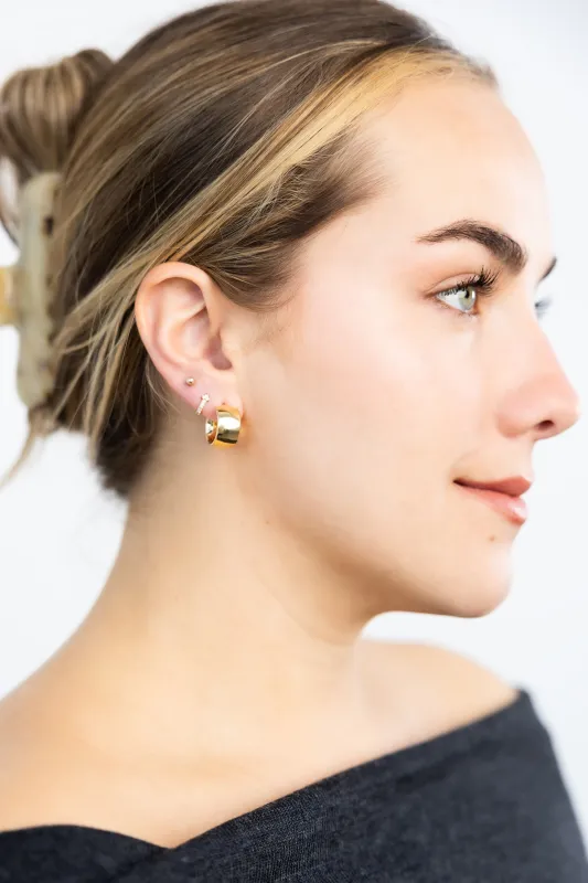 10K Solid Gold Wedding Band Hoops made by Jones