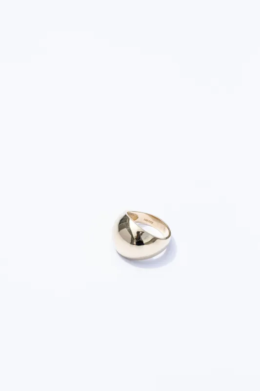 Solid 14K Large Dome Ring made by Jones