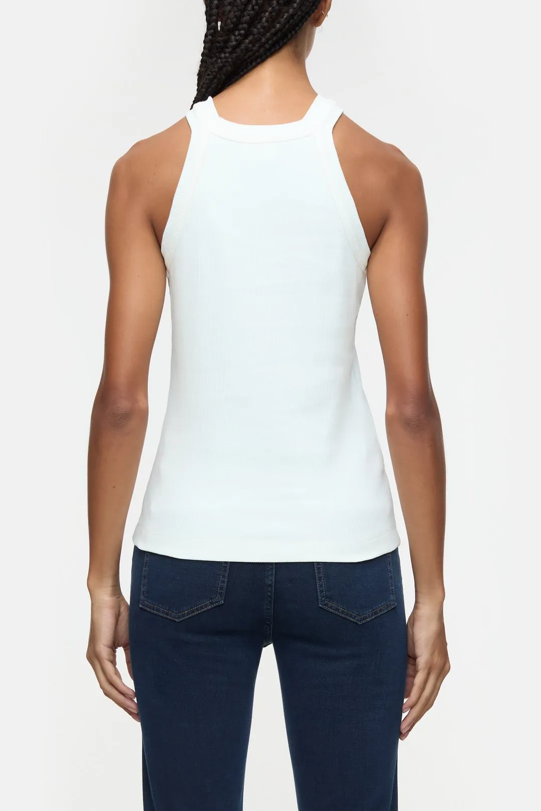 Racer Tank Top - Ivory sold by Jones product image thumbnail 2