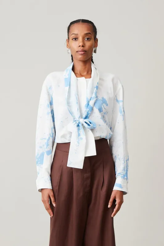 Candice Shirt - Blue Tumble Dye made by Caron Callahan