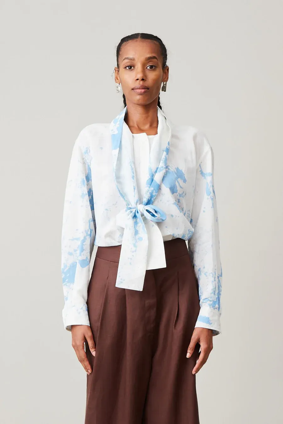 Candice Shirt - Blue Tumble Dye sold by Jones