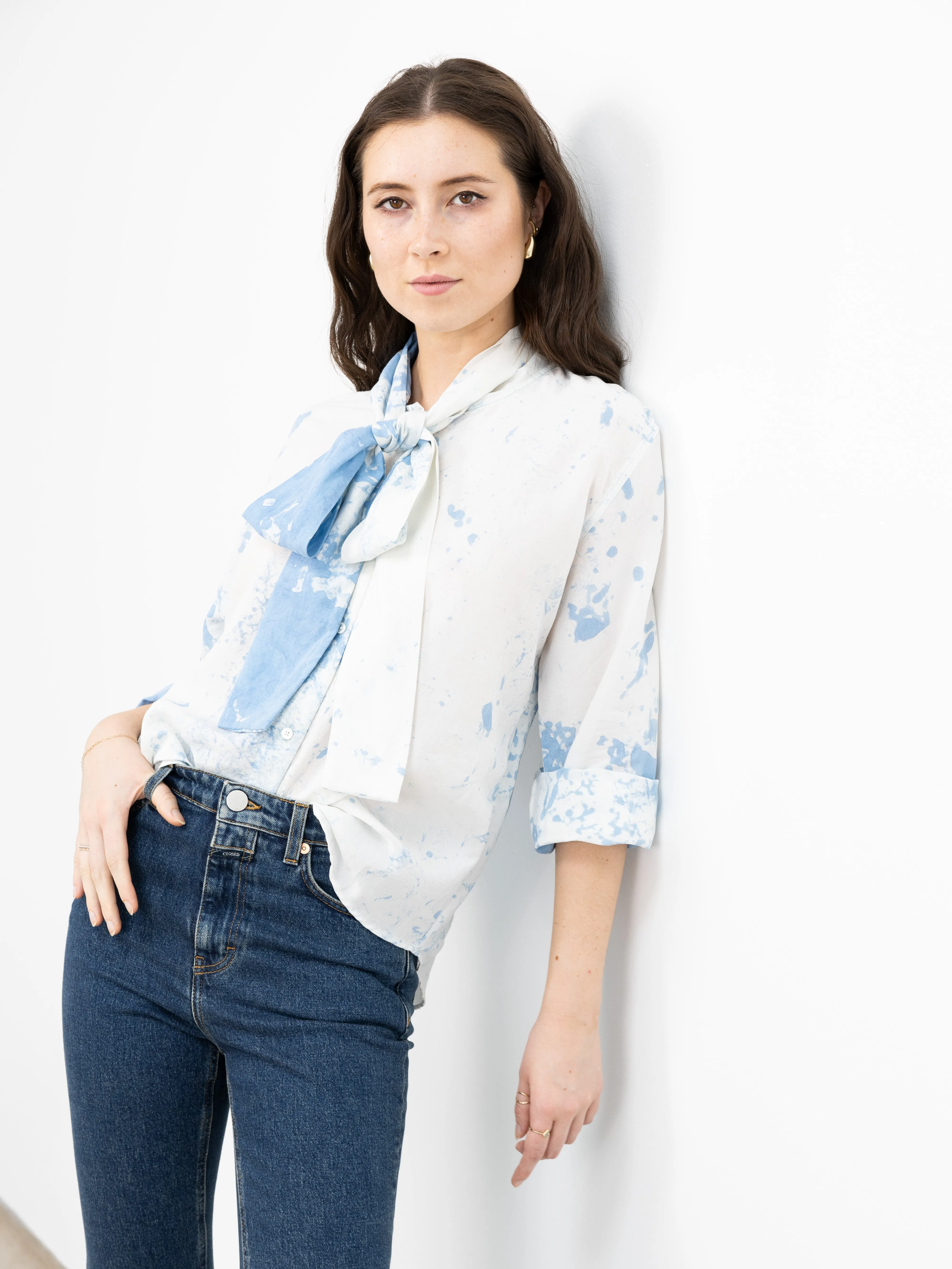 Candice Shirt - Blue Tumble Dye sold by Jones product image thumbnail 4