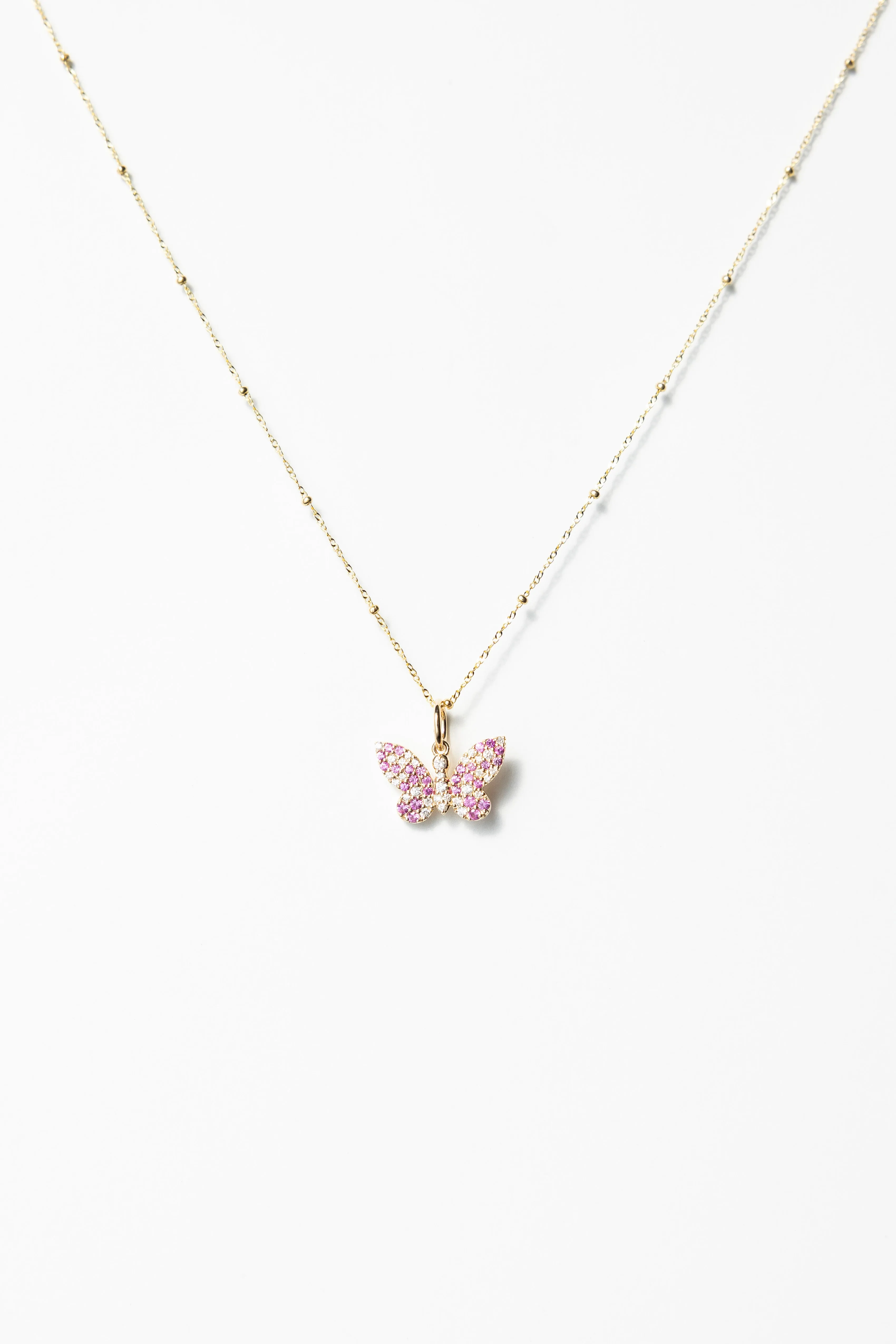14K Diamond Encrusted Butterfly Charm sold by Jones