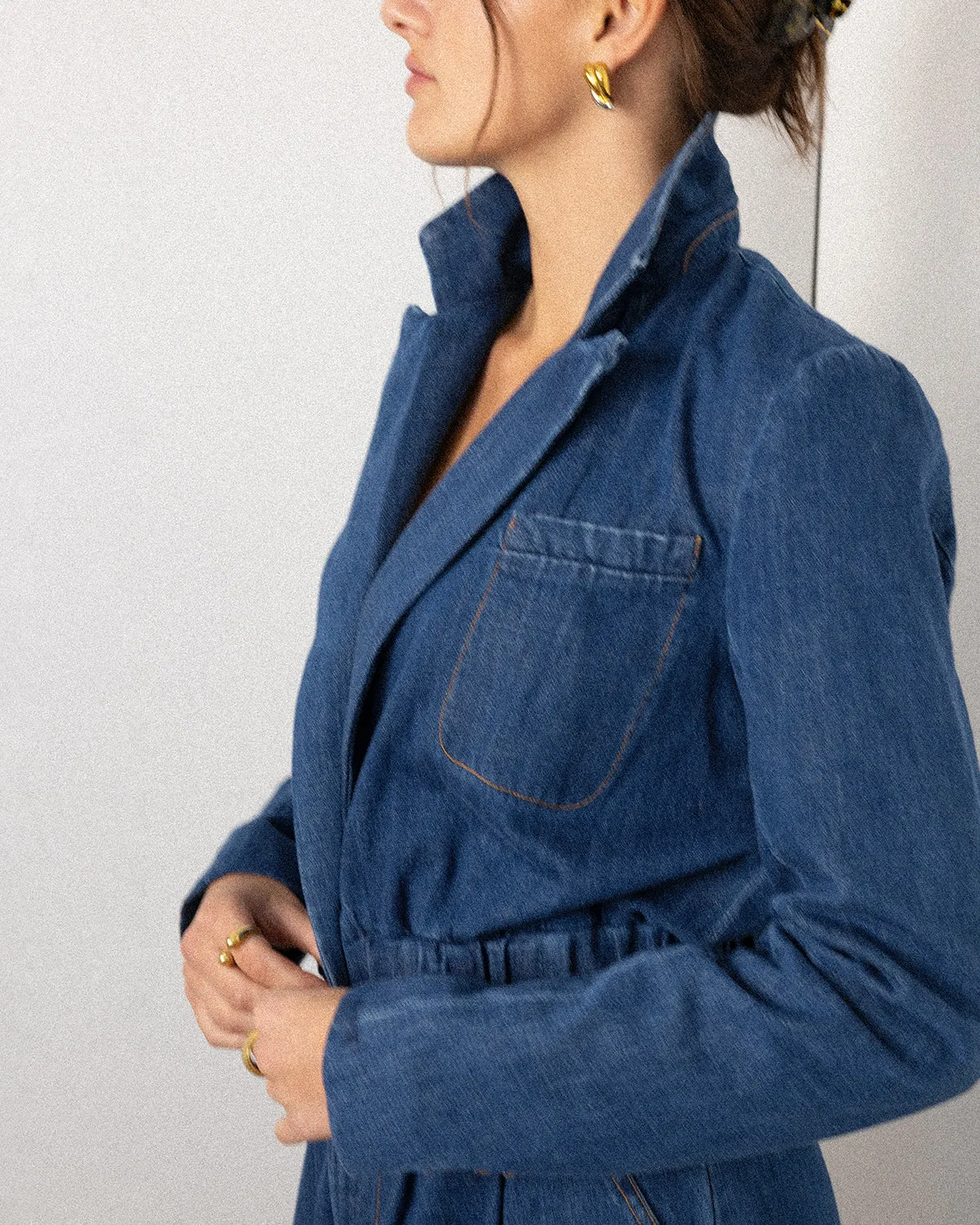 Grain Jacket - Indigo sold by Jones product image thumbnail 3