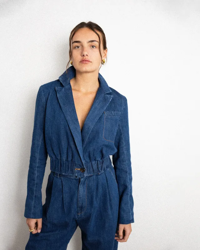 Grain Jacket - Indigo made by Rachel Comey