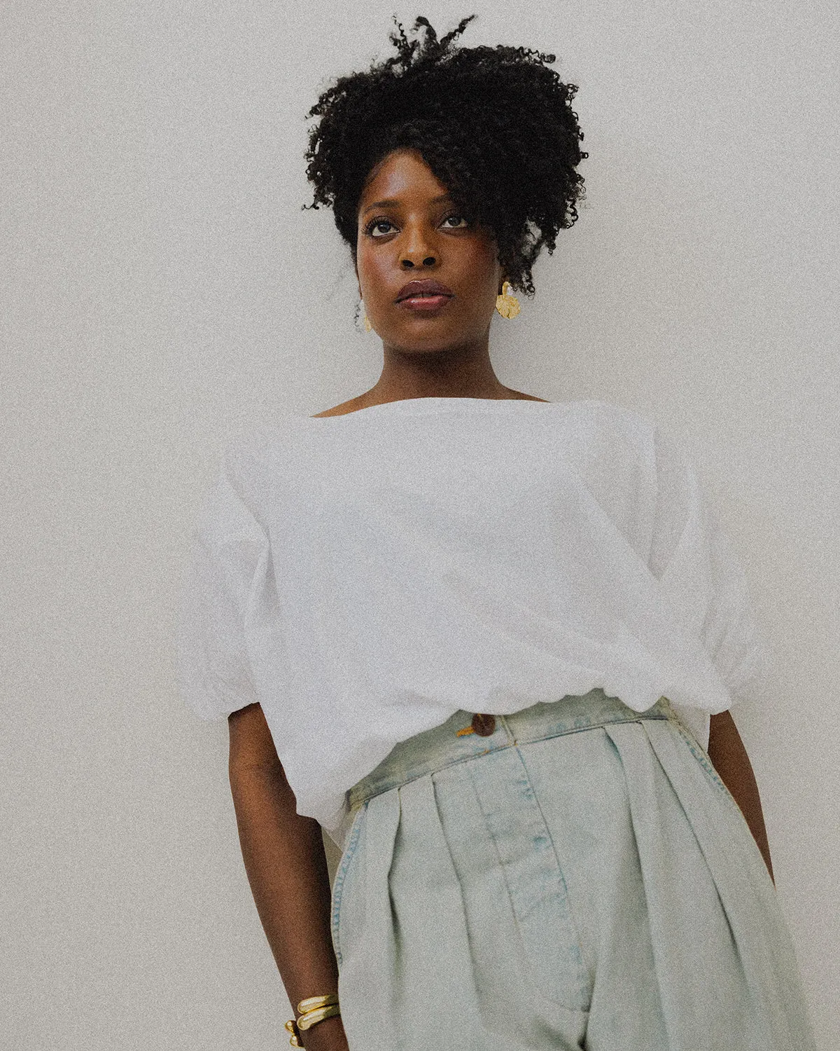 Olympia Shirt - White sold by Jones