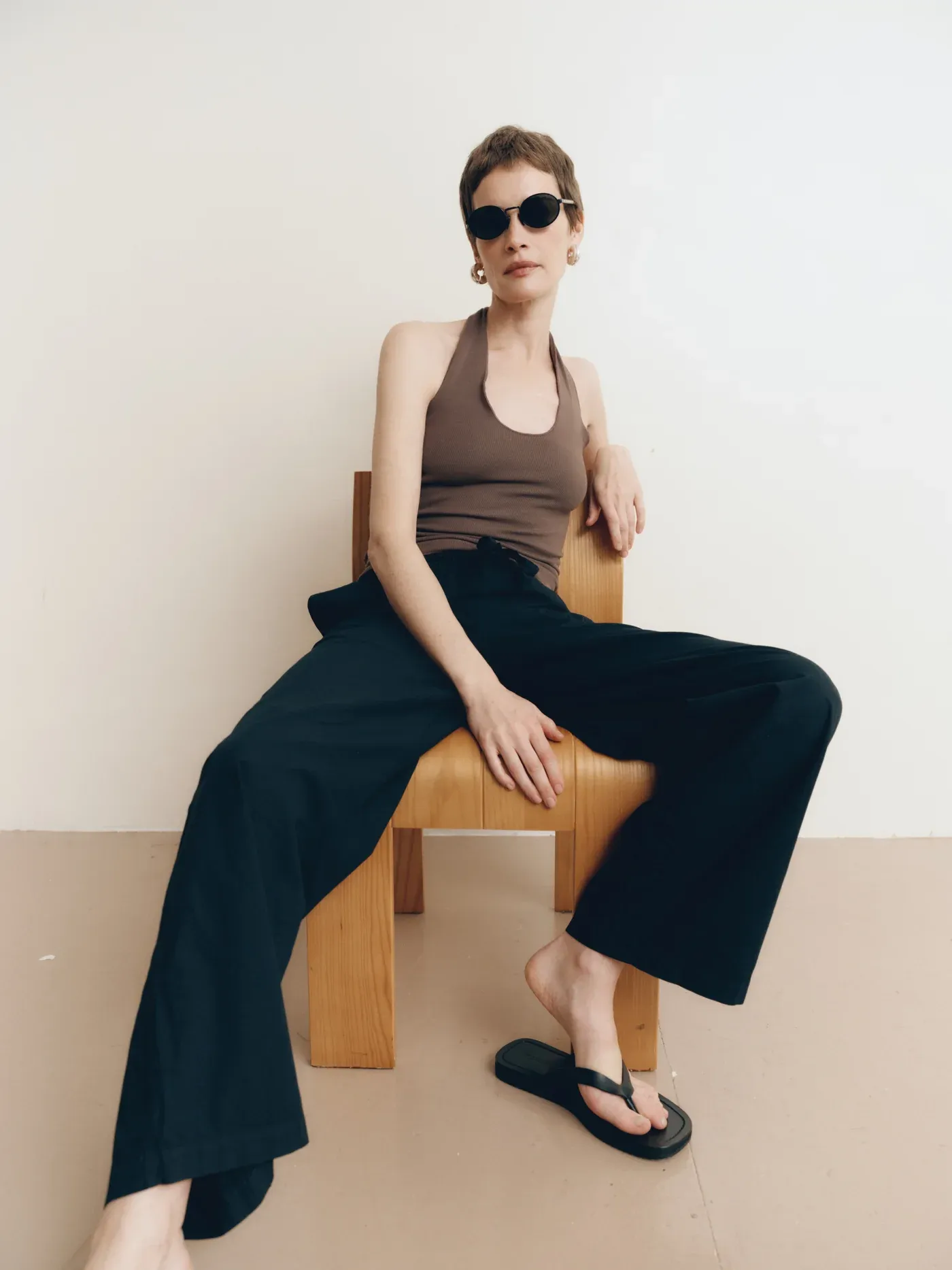 Pauline Halter Top - Bark sold by Jones product image thumbnail 2