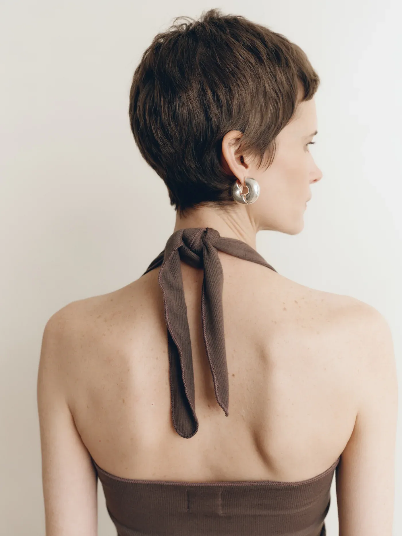 Pauline Halter Top - Bark sold by Jones product image thumbnail 3