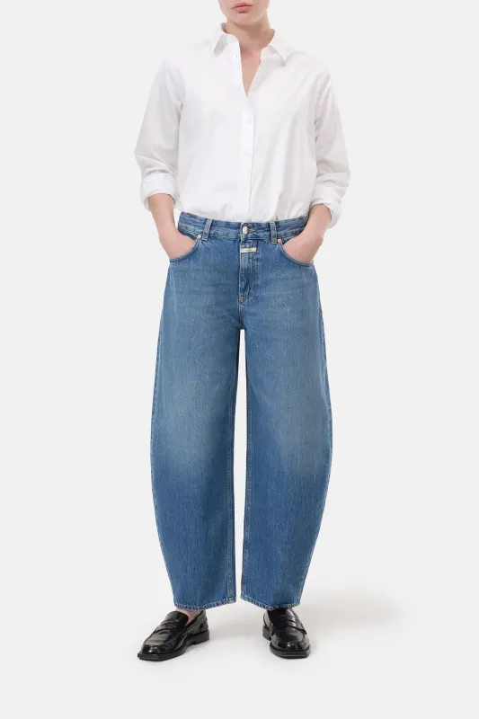 Jazzie Barrel Jeans - Mid Blue made by Closed