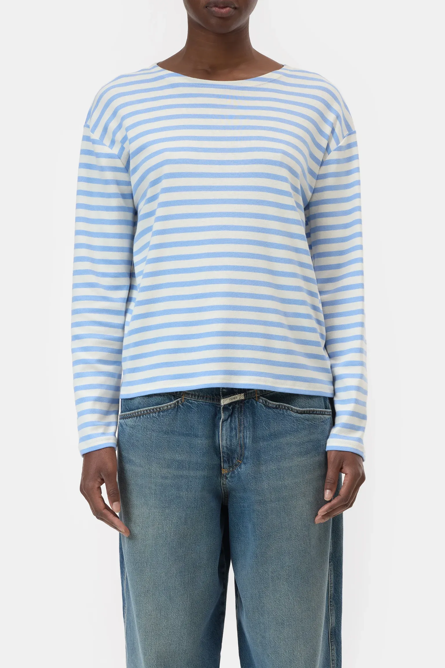 Striped Longsleeve - Sky Blue sold by Jones product image thumbnail 3