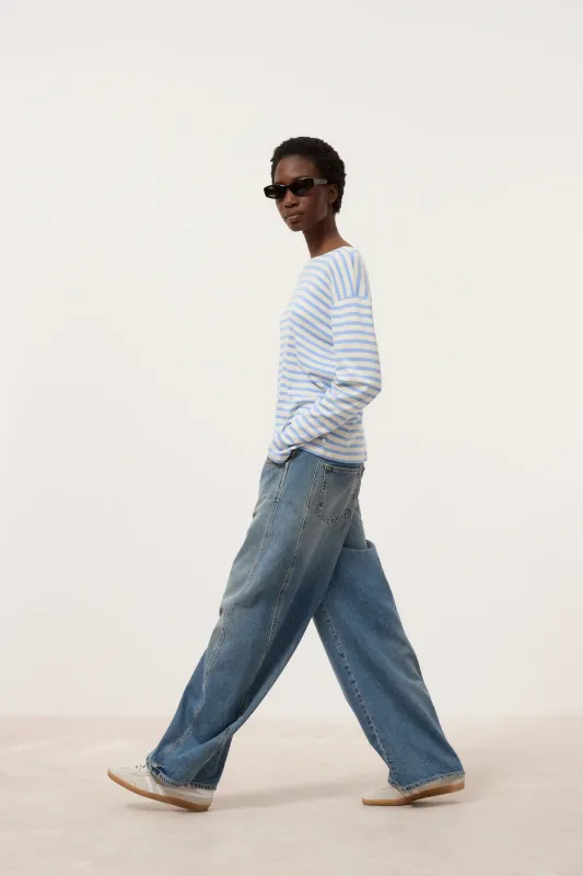 Striped Longsleeve - Sky Blue sold by Jones