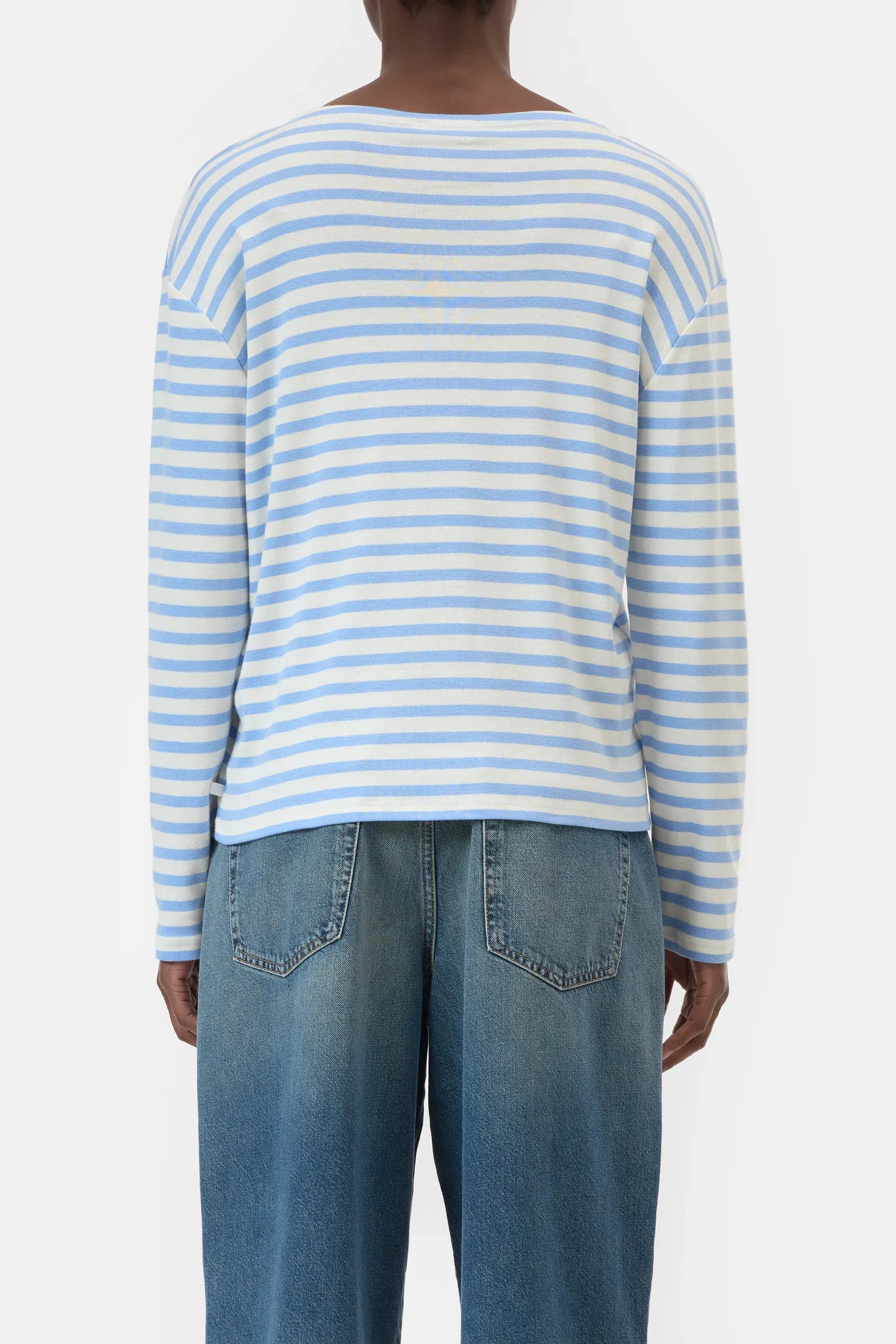 Striped Longsleeve - Sky Blue sold by Jones product image thumbnail 4