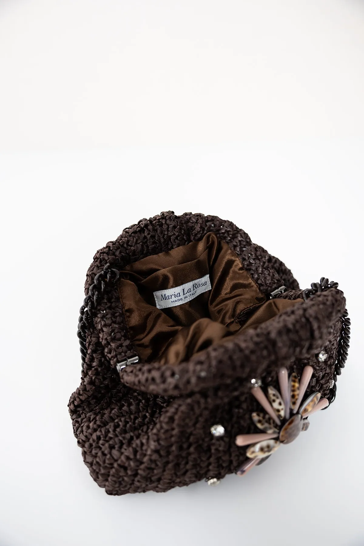 Raffelle Mini Game Crochet Clutch - Brown sold by Jones product image thumbnail 3