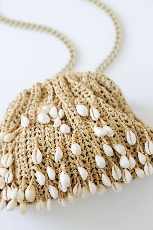 Shell Mini Game Clutch - Natural sold by Jones