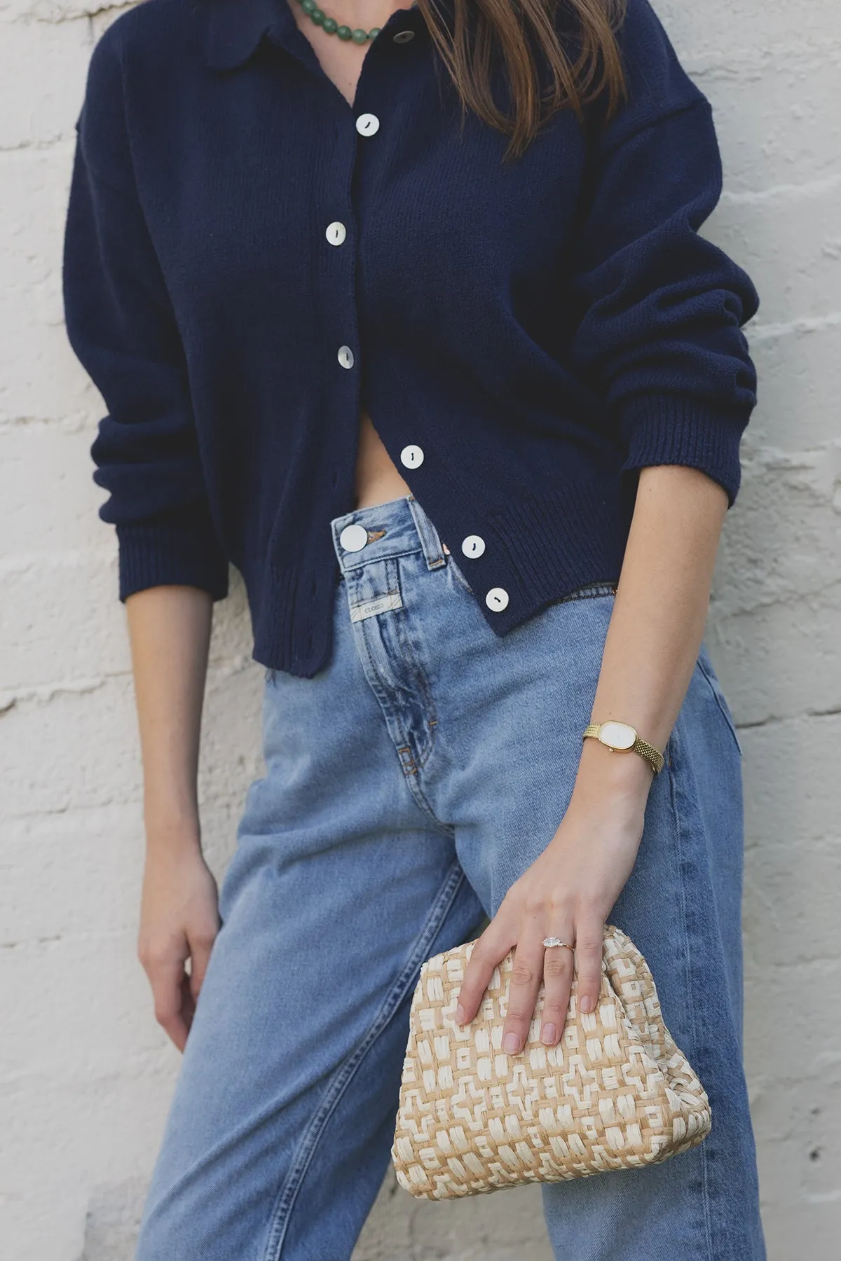 The Club Cardigan - Navy sold by Jones