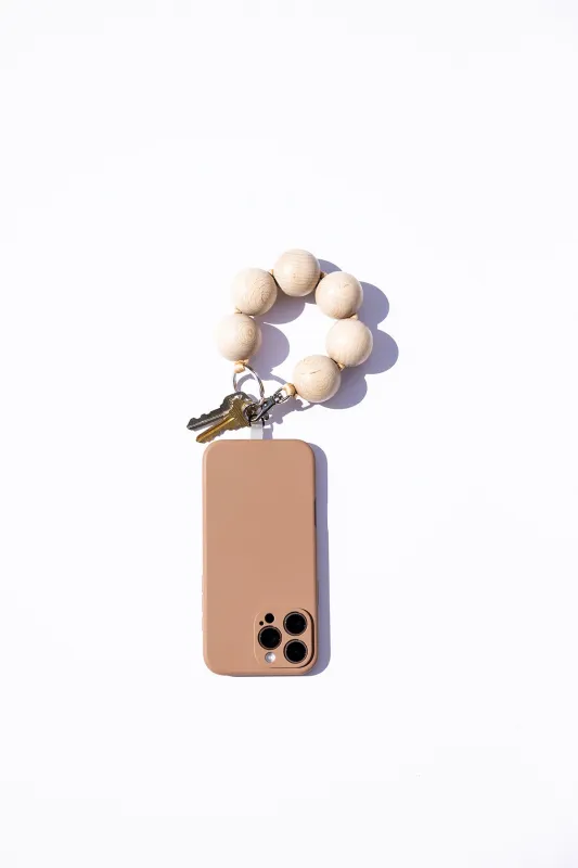 XL Bead Keychain - Natural sold by Jones