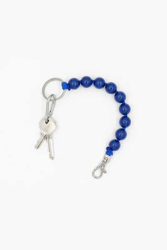 Big Beaded Keychain - Blue sold by Jones