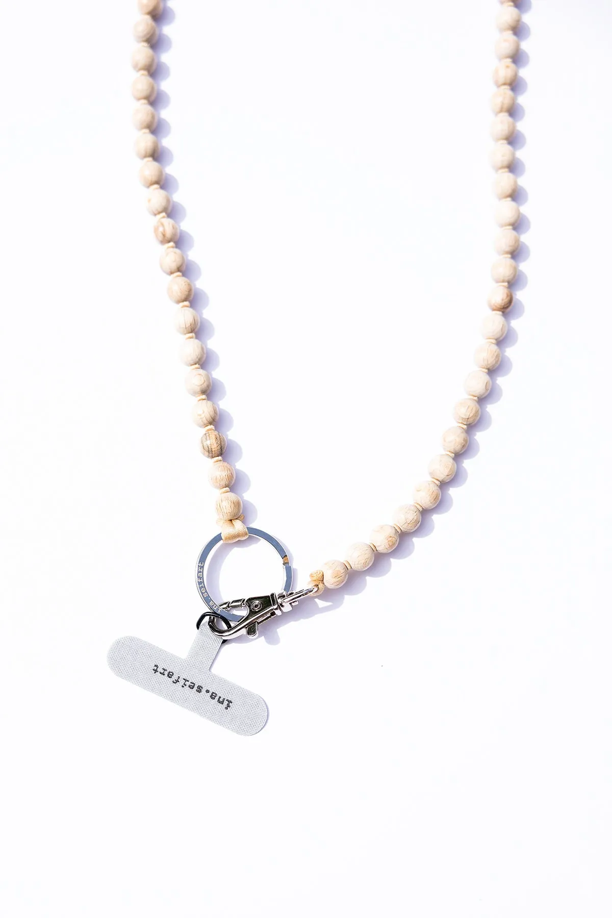Big Bead Phone Necklace - Natural sold by Jones product image thumbnail 5