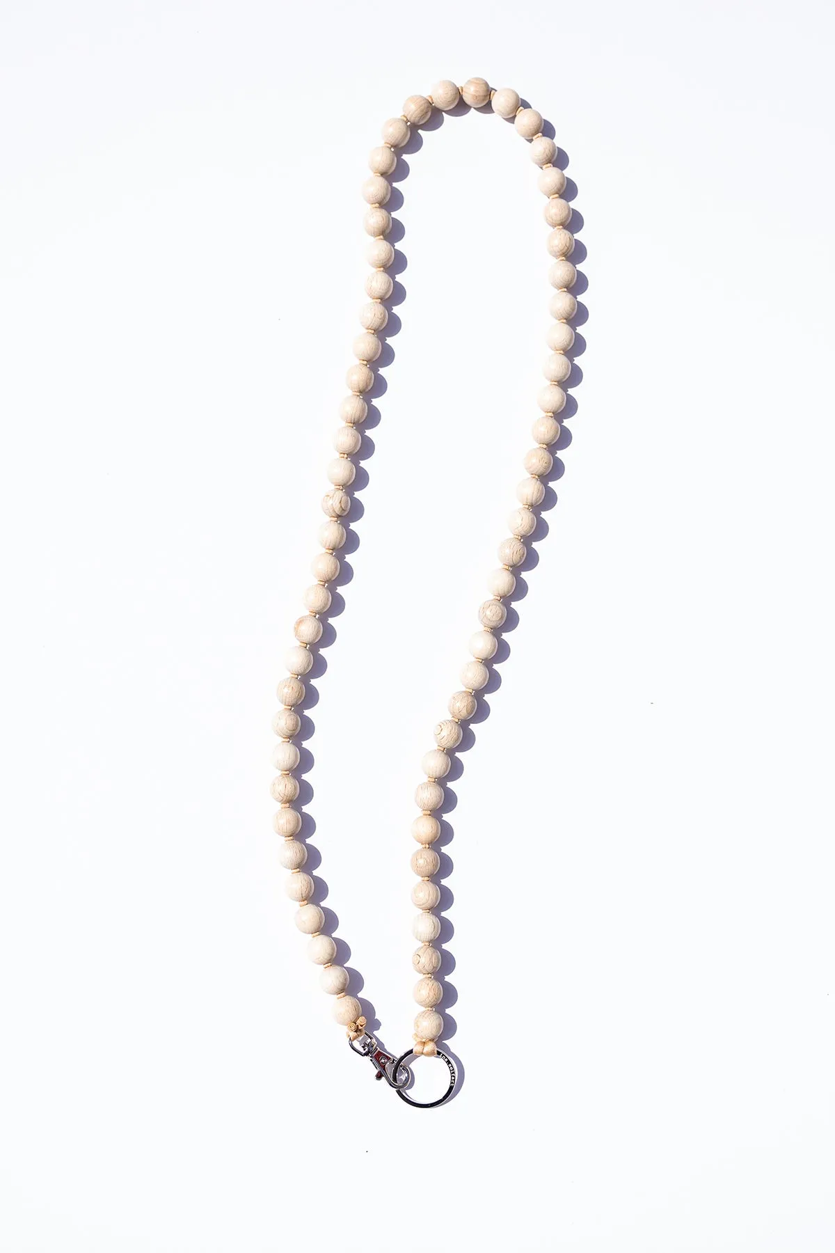 Big Bead Phone Necklace - Natural sold by Jones product image thumbnail 2