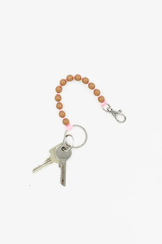 Beaded Keychain - Mocca & Rose sold by Jones