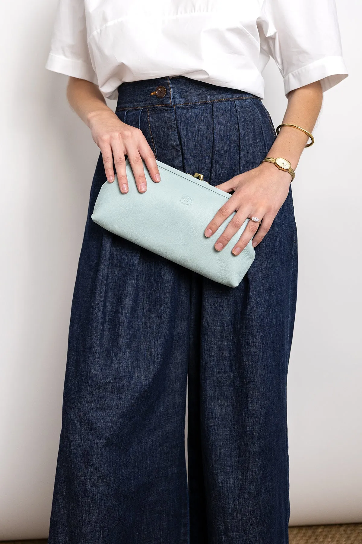 Manuela Classic Clutch - Blue Botticelli sold by Jones product image thumbnail 2