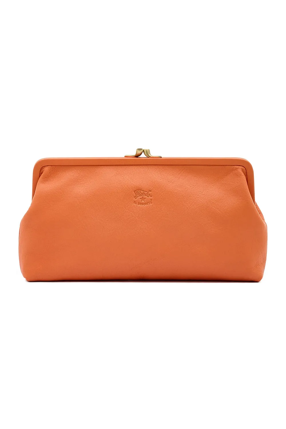 Manuela Classic Clutch - Orange Pontormo sold by Jones