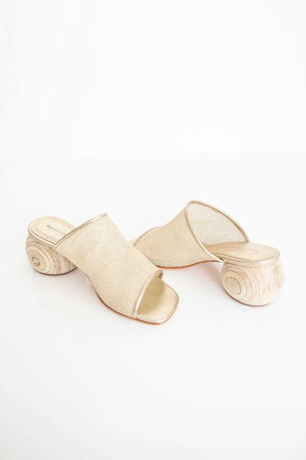 Milla Mule - Gold Jute sold by Jones product image thumbnail 3