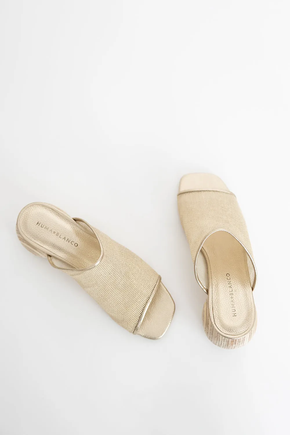 Milla Mule - Gold Jute sold by Jones product image thumbnail 4