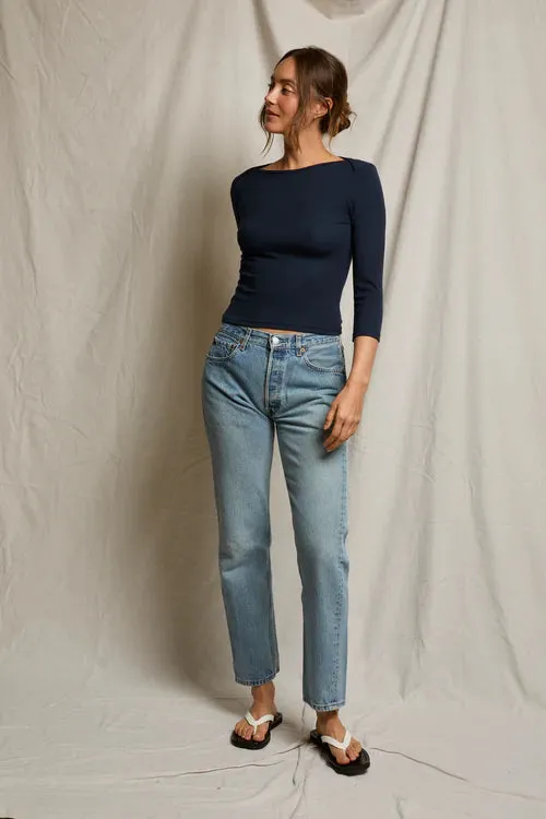 Harlow Long Sleeve - Navy sold by Jones product image thumbnail 5